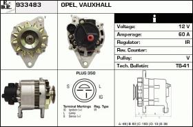 BKN 933483 - ALTERNADOR OPEL,VAUXHALL