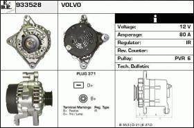 BKN 933528 - ALTERNADOR VOLVO