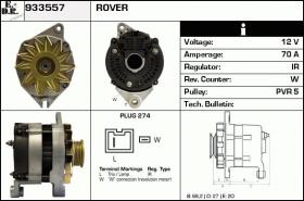 BKN 933557 - ALTERNADOR ROVER