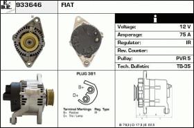 BKN 933646 - ALTERNADOR FIAT