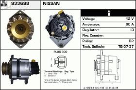 BKN 933698 - ALTERNADOR NISSAN