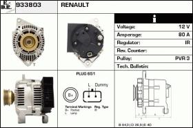 BKN 933803 - ALTERNADOR RENAULT