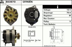 BKN 933970 - ALTERNADOR PEUGEOT