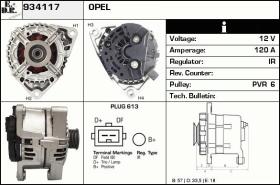 BKN 934117 - ALTERNADOR OPEL,VAUXHALL