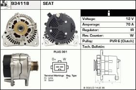 BKN 934118 - ALTERNADOR SEAT,VW