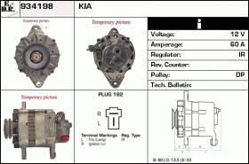 BKN 934198 - ALTERNADOR KIA