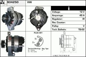 BKN 934250 - ALTERNADOR VW