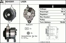 BKN 934391 - ALTERNADOR LADA