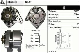 BKN 934630 - ALTERNADOR SEAT