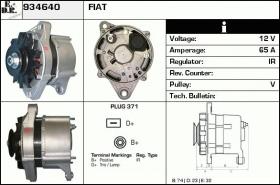 BKN 934640 - ALTERNADOR FIAT,LANCIA