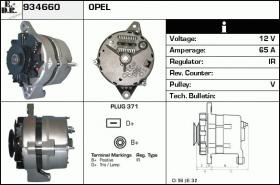 BKN 934660 - ALTERNADOR OPEL,VAUXHALL