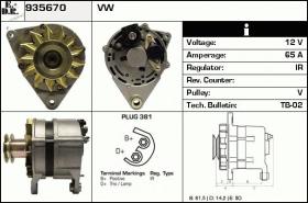 BKN 935670 - ALTERNADOR VW,SEAT