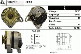 BKN 935780 - ALTERNADOR SEAT