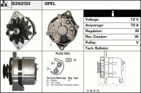 BKN 936250 - ALTERNADOR OPEL,VAUXHALL