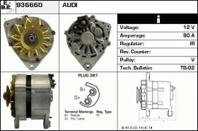 BKN 936660 - ALTERNADOR VW,AUDI,SEAT