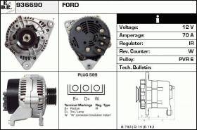 BKN 936690 - ALTERNADOR FORD