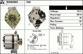 BKN 938080 - Alternador