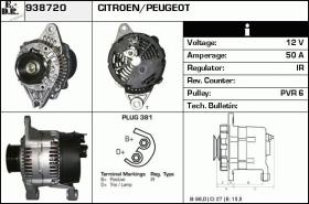 BKN 938720 - ALTERNADOR CITROEN,PEUGEOT