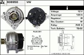 BKN 938950 - Alternador