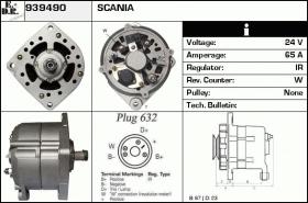 BKN 939490 - ALTERNADOR SCANIA