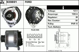 BKN 939891 - ALTERNADOR FORD