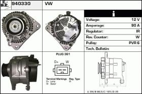 BKN 940330 - ALTERNADOR VW