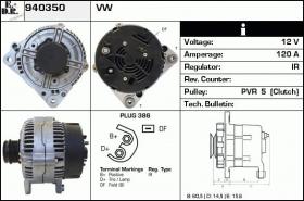 BKN 940350 - ALTERNADOR VW,AUDI