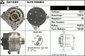 BKN 941280 - ALTERNADOR ALFA ROMEO,LANCIA