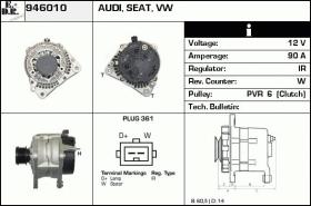 BKN 946010 - ALTERNADOR AUDI VW SKODA SEAT