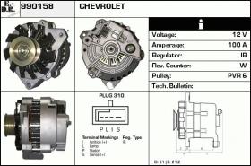 BKN 990158 - ALTERNADOR CHEVROLET