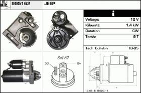 BKN 995162 - ALTERNADOR JEEP(AMC)